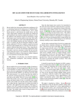 Bit Allocation for Multi-Task Collaborative Intelligence