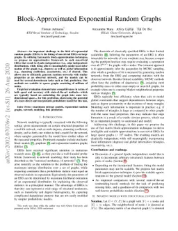 Block-Approximated Exponential Random Graphs