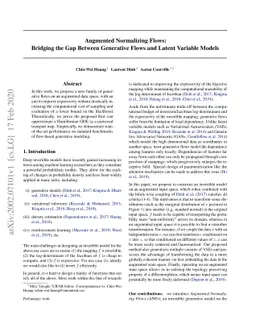 Augmented Normalizing Flows: Bridging the Gap Between Generative Flows
  and Latent Variable Models