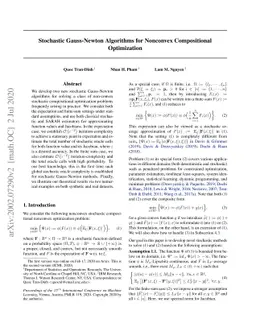 Stochastic Gauss-Newton Algorithms for Nonconvex Compositional
  Optimization