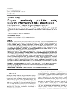 Enzyme promiscuity prediction using hierarchy-informed multi-label
  classification