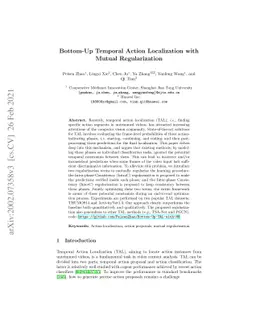 Bottom-Up Temporal Action Localization with Mutual Regularization