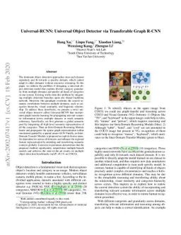 Universal-RCNN: Universal Object Detector via Transferable Graph R-CNN