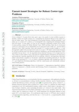 Coreset-based Strategies for Robust Center-type Problems