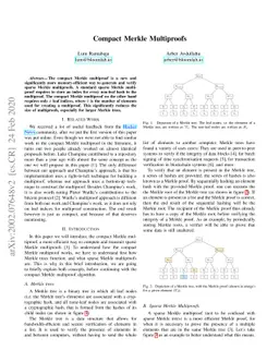 Compact Merkle Multiproofs