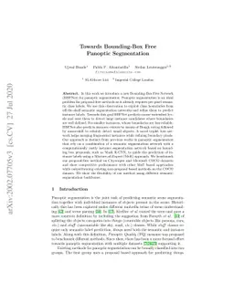 Towards Bounding-Box Free Panoptic Segmentation