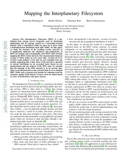 Mapping the Interplanetary Filesystem