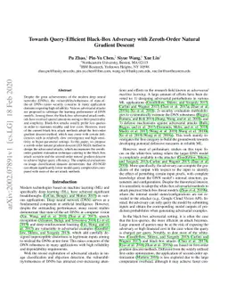 Towards Query-Efficient Black-Box Adversary with Zeroth-Order Natural
  Gradient Descent