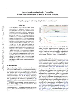 Improving Generalization by Controlling Label-Noise Information in
  Neural Network Weights