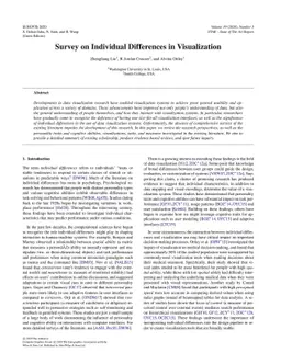 Survey on Individual Differences in Visualization
