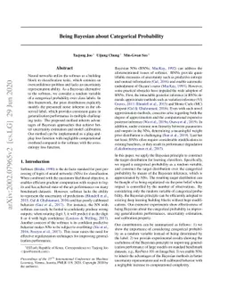 Being Bayesian about Categorical Probability