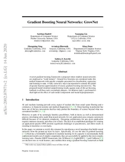 Gradient Boosting Neural Networks: GrowNet