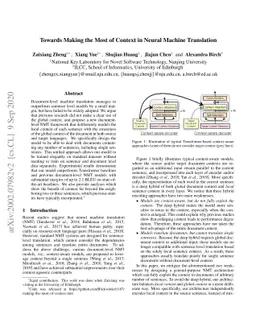 Towards Making the Most of Context in Neural Machine Translation