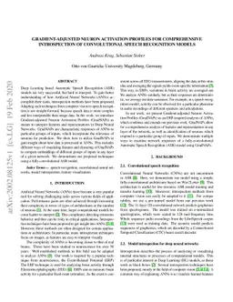 Gradient-Adjusted Neuron Activation Profiles for Comprehensive
  Introspection of Convolutional Speech Recognition Models