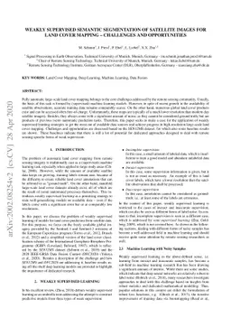 Weakly Supervised Semantic Segmentation of Satellite Images for Land
  Cover Mapping -- Challenges and Opportunities