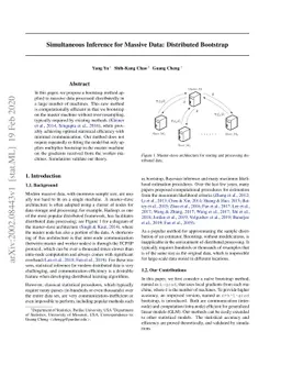Simultaneous Inference for Massive Data: Distributed Bootstrap