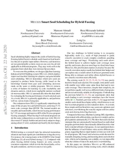 MEUZZ: Smart Seed Scheduling for Hybrid Fuzzing