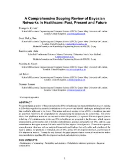 A Comprehensive Scoping Review of Bayesian Networks in Healthcare: Past,
  Present and Future