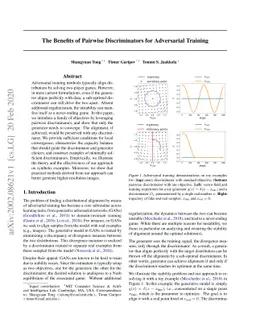 The Benefits of Pairwise Discriminators for Adversarial Training