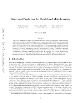 Structured Prediction for Conditional Meta-Learning