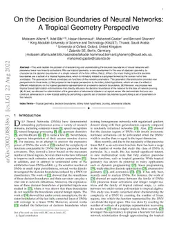 On the Decision Boundaries of Neural Networks: A Tropical Geometry
  Perspective