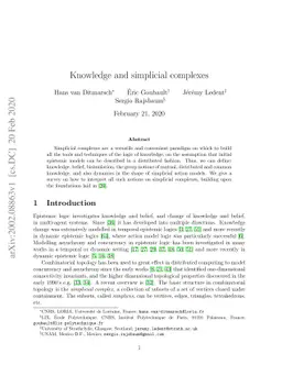 Knowledge and simplicial complexes