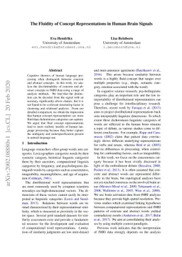 The Fluidity of Concept Representations in Human Brain Signals