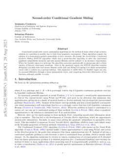 Second-order Conditional Gradient Sliding