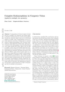 Complete Endomorphisms in Computer Vision