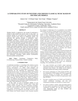 A Comparative Study of Western and Chinese Classical Music based on
  Soundscape Models