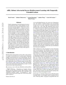 oIRL: Robust Adversarial Inverse Reinforcement Learning with Temporally
  Extended Actions
