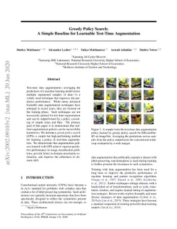 Greedy Policy Search: A Simple Baseline for Learnable Test-Time
  Augmentation