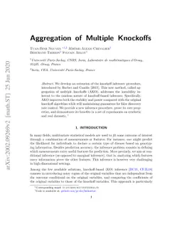 Aggregation of Multiple Knockoffs