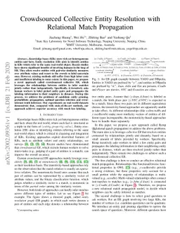 Crowdsourced Collective Entity Resolution with Relational Match
  Propagation