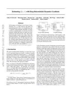Estimating Q(s,s') with Deep Deterministic Dynamics Gradients