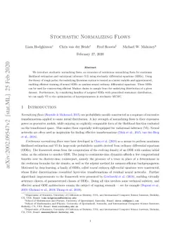 Stochastic Normalizing Flows