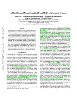 A Multi-Channel Neural Graphical Event Model with Negative Evidence