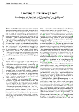 Learning to Continually Learn