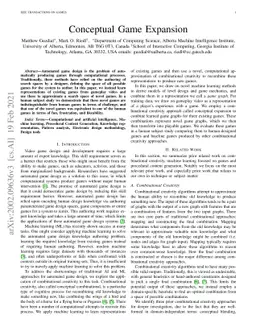 Conceptual Game Expansion