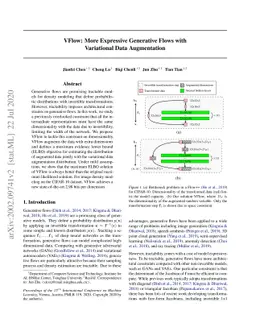 VFlow: More Expressive Generative Flows with Variational Data
  Augmentation