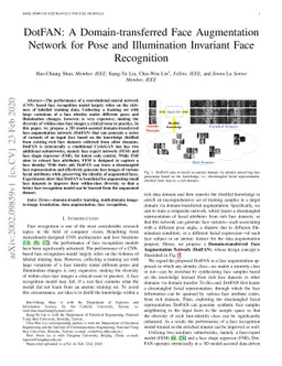 DotFAN: A Domain-transferred Face Augmentation Network for Pose and
  Illumination Invariant Face Recognition