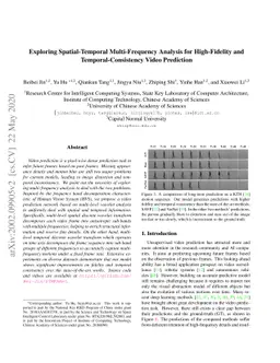 Exploring Spatial-Temporal Multi-Frequency Analysis for High-Fidelity
  and Temporal-Consistency Video Prediction