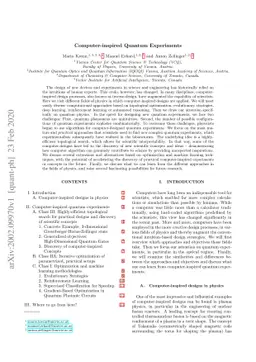 Computer-inspired Quantum Experiments