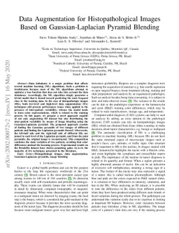 Data Augmentation for Histopathological Images Based on
  Gaussian-Laplacian Pyramid Blending