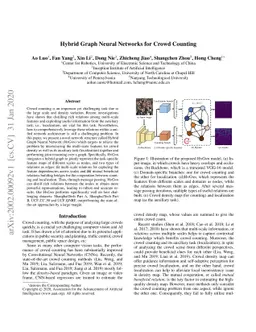 Hybrid Graph Neural Networks for Crowd Counting