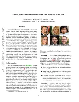 Global Texture Enhancement for Fake Face Detection in the Wild