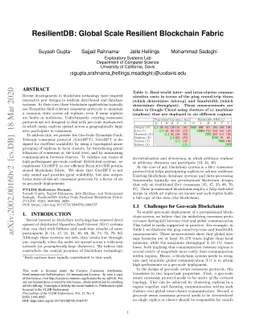 ResilientDB: Global Scale Resilient Blockchain Fabric