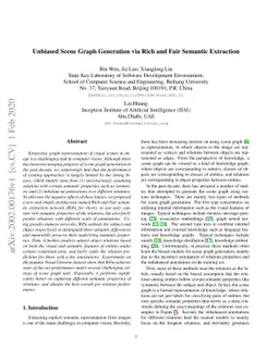 Unbiased Scene Graph Generation via Rich and Fair Semantic Extraction
