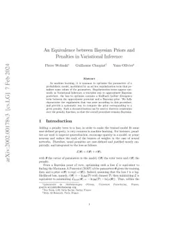 An Equivalence between Bayesian Priors and Penalties in Variational
  Inference