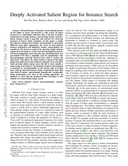 Deeply Activated Salient Region for Instance Search